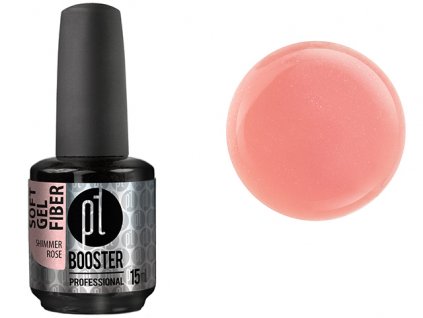 LED-tech BOOSTER Soft Gel Fiber - Shimmer Rose, 15 ml