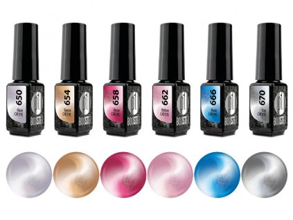 Sada LED-tech BOOSTER Color 6x3,5ml - Cat Eye Ceramic (650,654,658,662,666,670)