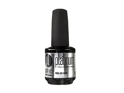 Platinum Platinum Nail Gel Glue 15 ml - Gelové lepidlo na umělé nehty