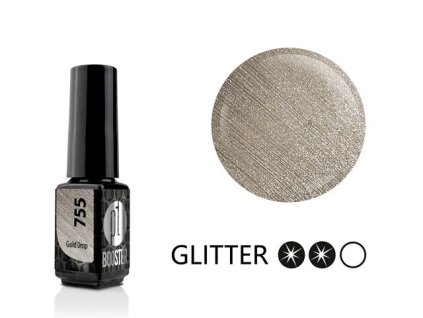 Platinum LED-tech BOOSTER COLOR – Gold Drop (755), 3,5ml - Gel-lak BEZ PILOVÁNÍ
