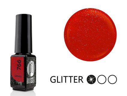 Platinum LED-tech BOOSTER COLOR - Glittberry (766), 3,5ml - Gel-lak BEZ PILOVÁNÍ