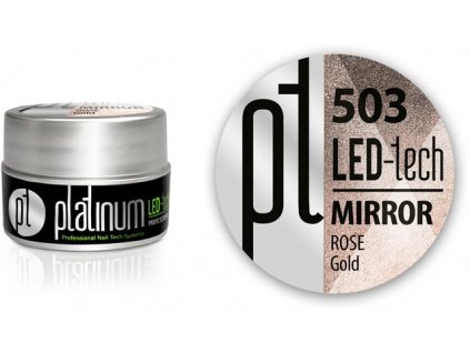 LED-tech Mirror gel - Rose Gold (503), 5g