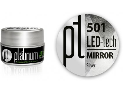 LED-tech Mirror gel - Silver (501), 5g