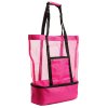 Plážová taška s termo přihrádkou Alex růžová