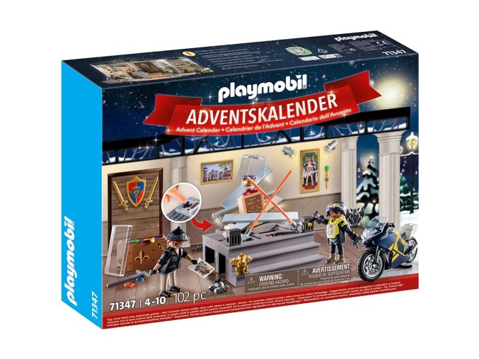 Adventní kalendář Policie "Krádež v muzeu" PLAYMOBIL 71347