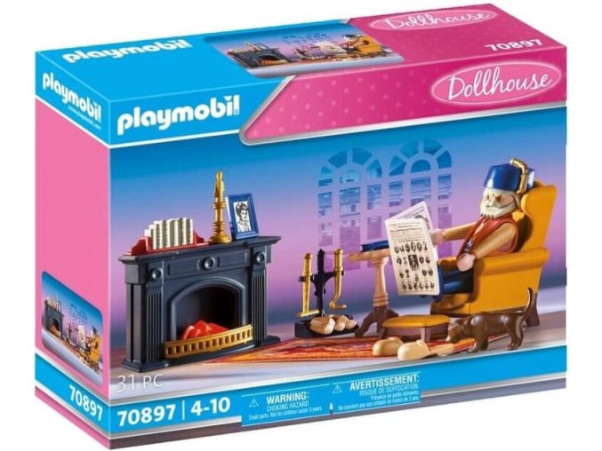 Nostalgická krbová místnost PLAYMOBIL 70897