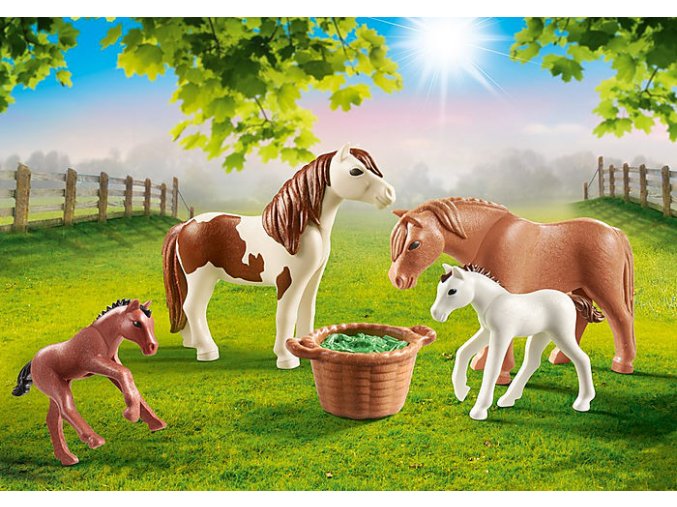 Poníci s hříbaty PLAYMOBIL 70682