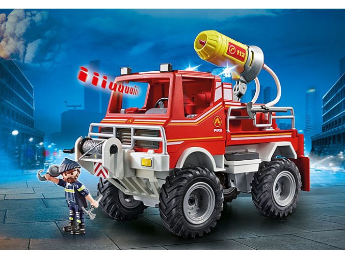 Hasičské auto s pěnovým dělem PLAYMOBIL 9466