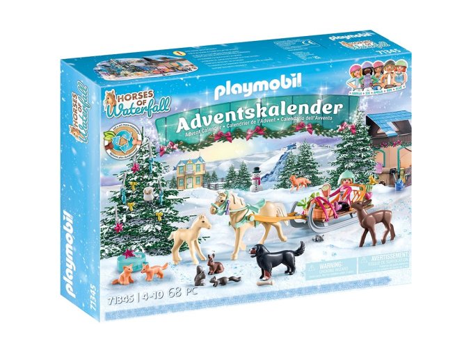 Adventní kalendář Koně "Vánoční jízda na saních" PLAYMOBIL 71345