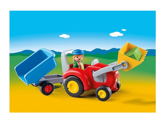 Traktor s přívěsem (1.2.3) PLAYMOBIL 6964