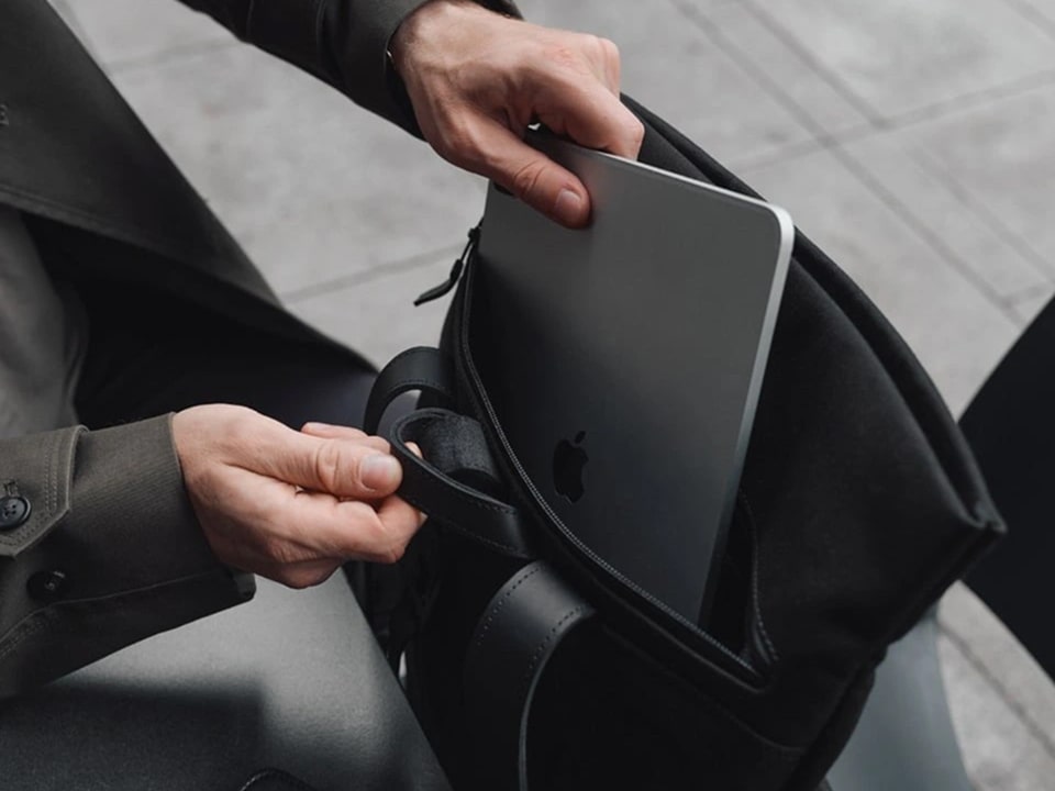 Backpack with contents