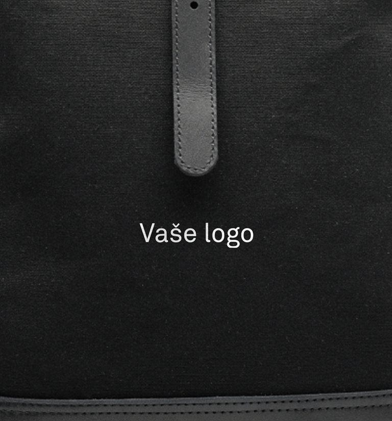 Bílý potisk „Vaše logo“