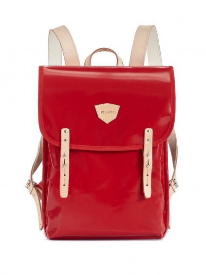 Červený městský batoh VOLTA Red, přední pohled