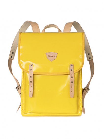 Žlutý městský batoh VOLTA Yellow, přední pohled