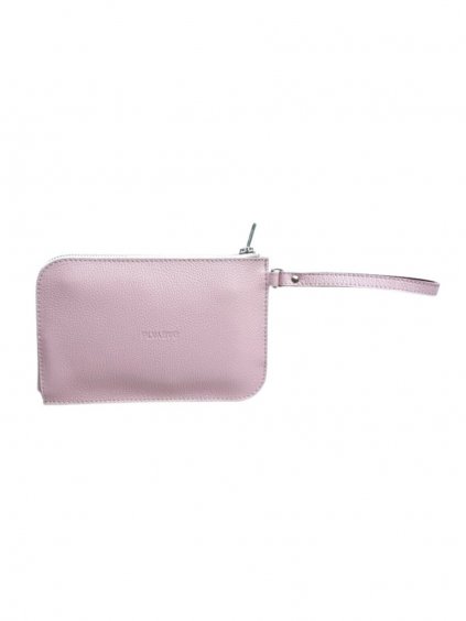 Růžová kožená kabelka Paarty Pink, přední pohled