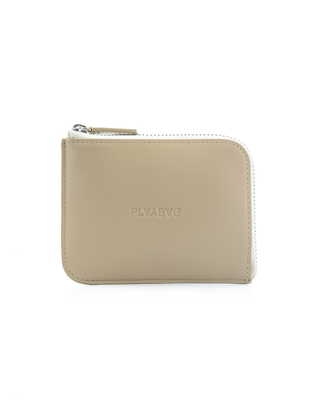 Peněženka Sonk Taupe Light, Silver Details, Beige Zip Tape