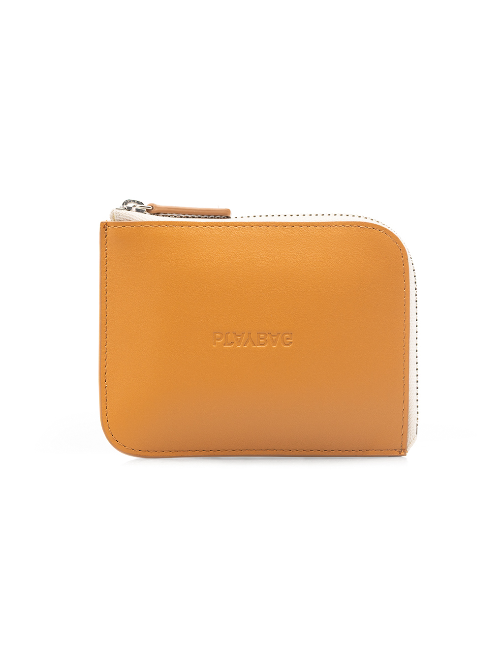 Peněženka Sonk Caramel, Silver Details, Beige Zip Tape
