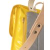 Žlutý městský batoh VOLTA Yellow, boční zadní pohled detail popruh