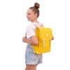 Žlutý městský batoh VOLTA Yellow, modelka 2