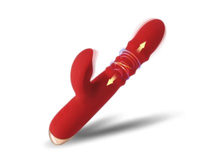 Elegantní vibrátor 3v1 kombinující stimulaci s tepem, roztažením a vibracemi.