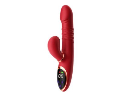 Multifunkční vibrátor 4v1 s funkcí sání klitorisu, vibrací na G-bod a teleskopickým přirážením – luxusní erotická pomůcka pro ženy
