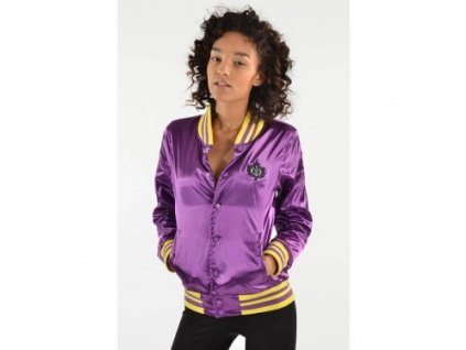 wmns satin varsity jacket