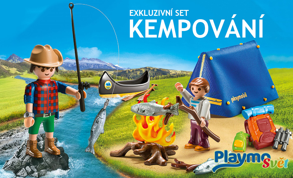 Playmobil přenosný kufřík kempování
