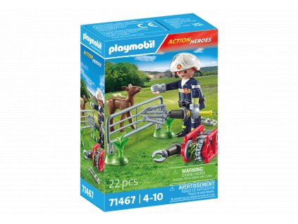 Hasič při záchraně zvířat PLAYMOBIL® 71467