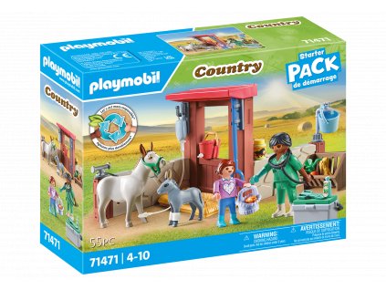 StarterPack Veterinární výjezd k oslíkům PLAYMOBIL® 71471