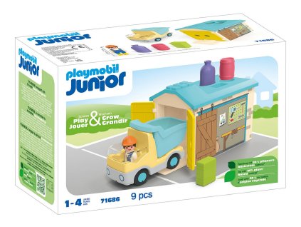Vyklápěcí auto s garáží PLAYMOBIL® 71686