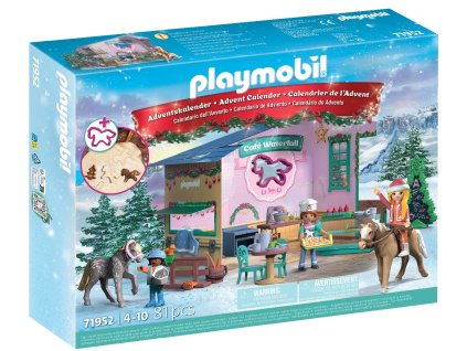 Adventní kalendář Vánoční pečení v jezdecké kavárně PLAYMOBIL® 71952