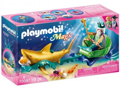 Král moří se žraločím kočárem PLAYMOBIL® 70097