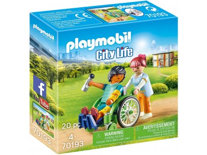 Invalidní vozík Playmobil 70193