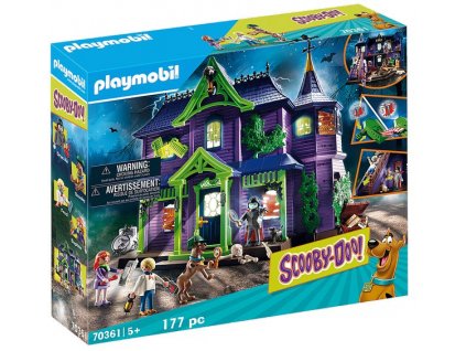 SCOOBY-DOO! Dobrodružství ve strašidelném domě playmobil 70361  + Dárek zdarma: Samolepky Scooby-Doo!