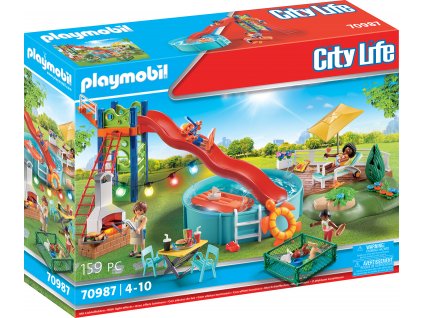 Bazénová party se skluzavkou PLAYMOBIL® 70987