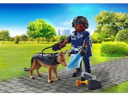 Policista se služebním psem PLAYMOBIL® 71162