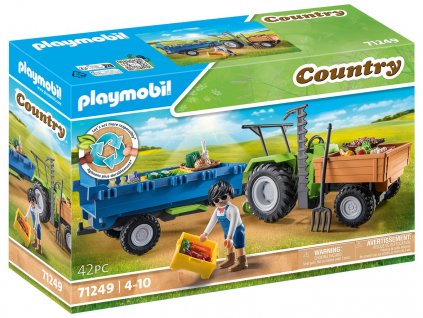 Traktor s přívěsem PLAYMOBIL® 71249