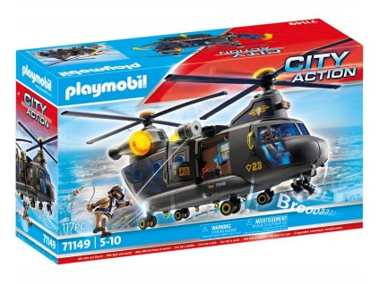 Záchranářská helikoptéra speciální jednotky PLAYMOBIL® 71149