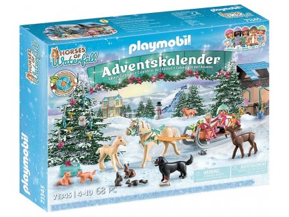 Adventní kalendář Vánoční jízda na saních PLAYMOBIL® 71345