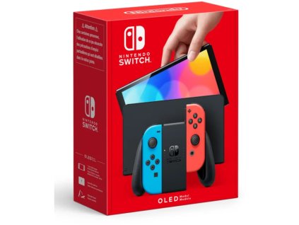 1087 nintendo switch oled neon blue neon red