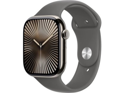 1702 apple watch series 10 cellular 42mm prirodny titan so skalo sedym sportovym remienkom m l mwxe3qc a