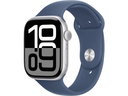 1720 apple watch series 10 cellular 42mm strieborny hlinik s denimovym sportovym remienkom s m mwx33qc a