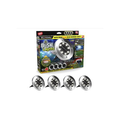 SADA KRUHOVÝCH SOLÁRNÍCH SVĚTEL DISK LIGHTS 1