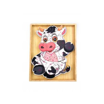 vzdelavaci puzzle krava