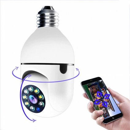 vnitrni smart mini otocna wifi kamera aerbes ab c247 e27 (2)