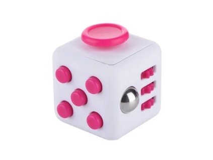 Cube Dice Fidget cube Antistresová kocka (Barva Černo červená)