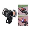 107108 6 111122 6 dobíjacia lampa na bicykel 1 x cree ľad 2 x cervene cob led prislusenstvo zdarma br3038