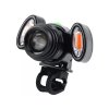 107108 2 nabíjateľná lampa na bicykel 1x cree ľad 2x cervene cob led