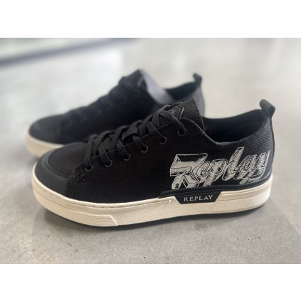 REPLAY RAILY LOW GRAFFITI  SNEAKERS