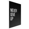 Motivační citát na zeď - Never give up